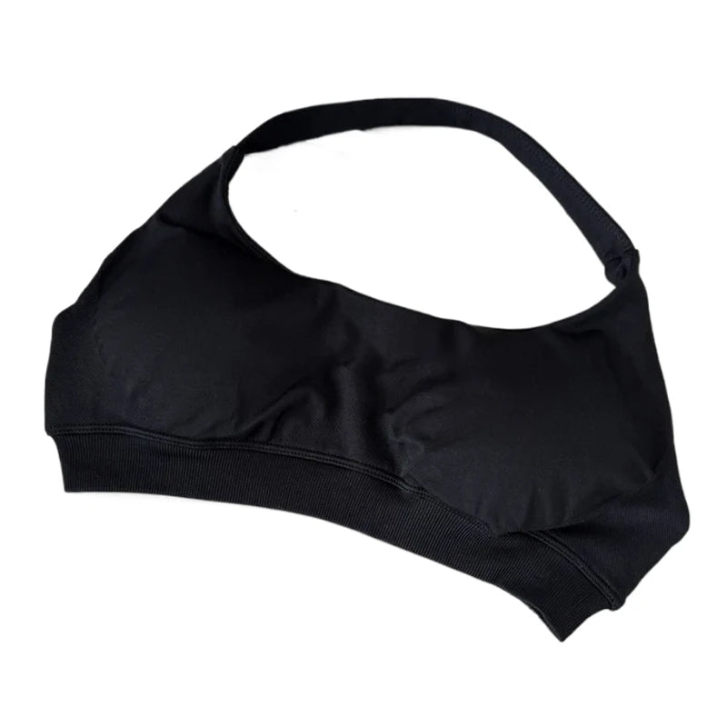 High Support Sports Bra Women Halter Seamless Yoga Bra Padded Backless Sports Bras Gym Crop Top Push Up Workout Yoga Tops Woman