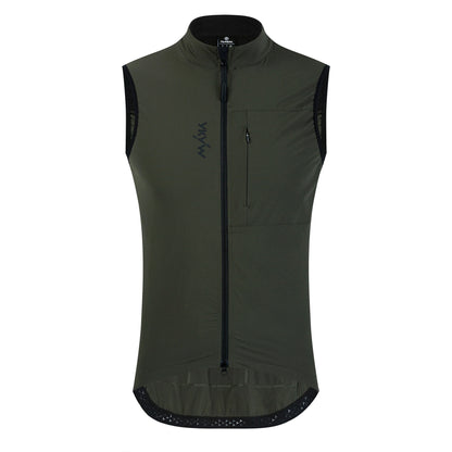 YKYWBIKE Men Cycling Gelit Thermal Fleece Bicycle Windbreaker Sleeveless Bike Vest Windproof Waterproof Cycling Windshield