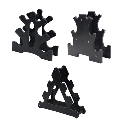 Dumbbell Holder 3 Tier Dumbbell Rack Stand Only Compact Weight Rack for Dumbbells Small for Home Gym Workout