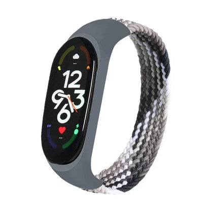 Braided Solo Loop for xiaomi Mi band 7 Watch Strap Nylon watchband NFC Bracelet smart Miband6 belt correa on Mi band 7 6 5 4 3