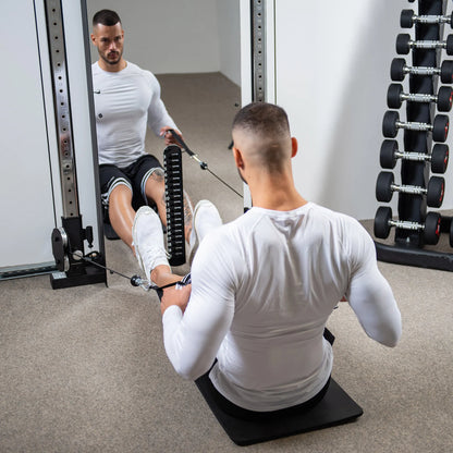 Fitness Equipment Multi Functional Smith Cable Machine Wall Functional Cross Over Trainer Half Squat Rack