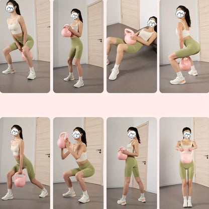 1Pc Adjustable Weight Self-filling Kettlebell, PVC Material, Multi-functional Home Fitness Equipment, Space-saving Design