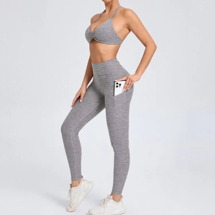 Sexy 2PCS Yoga Set Gym Suits with Shorts Crop Top Sports Bra Women Tracksuit Shorts 2 Pieces Running Clothing Fitness Clothing