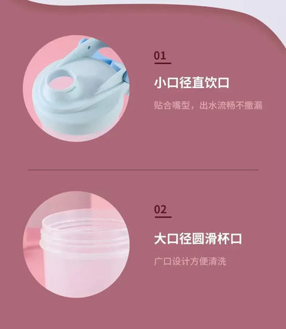 1PC Korean Style Leakproof Portable Shaker Bottle for Protein Milkshake Mixing Sports Water Cup Gym Fitness Gear Accessories