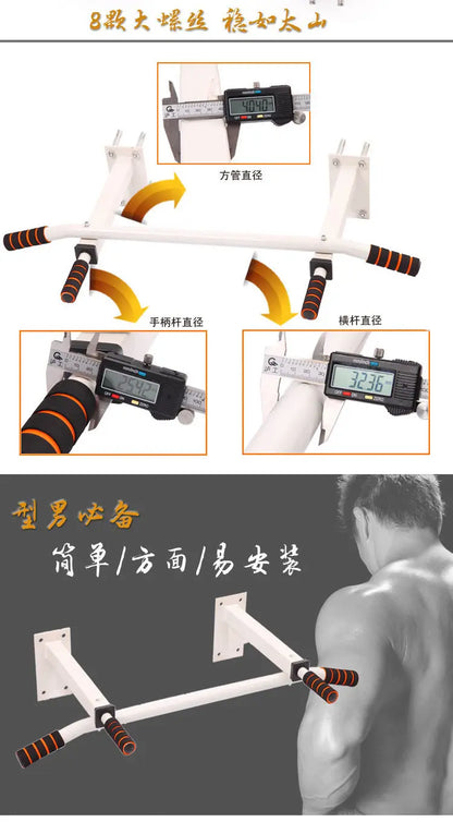 Reinforced Home Wall Horizontal Bar Pull-up Equipment Wall Fitness Exercise