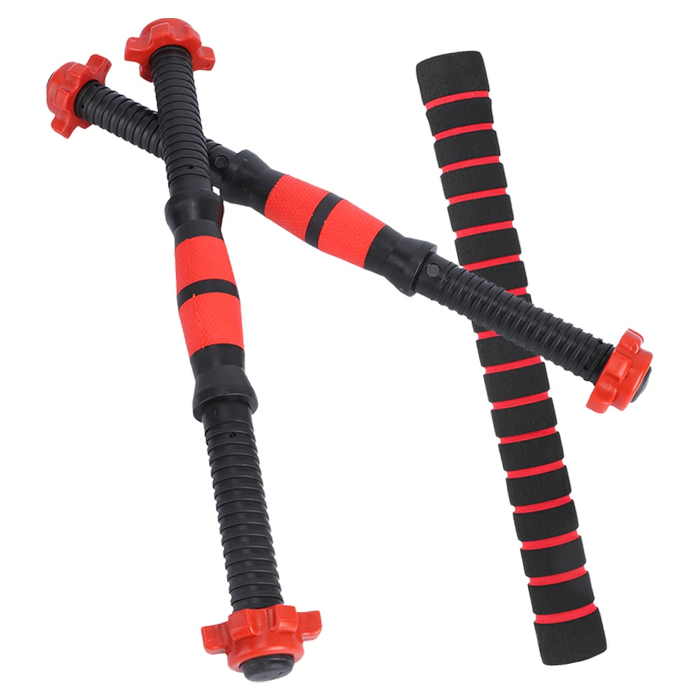 1 set Dumbbell Bar 40cm Steel PVC Material Non Slip Handle Durable Practical Weightlifting Equipment Rod Connection System