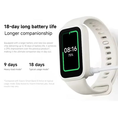 Global Version Xiaomi Smart Band 9 Active Bluetooth Smartwatch 1.47" TFT Screen 18 Days Battery Life Sports Modes Sleep Tracking