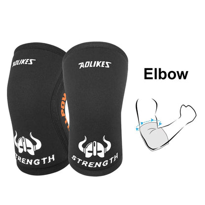 AOLIKES 1 Pair 7MM Knee Sleeves Support Injury Recovery - Neoprene Knee Brace Knee Support for Squats, Running & Gym Workout