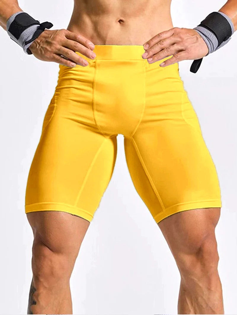 Men's Bodybuilding Shorts Gym Running Leggings Male Joggings Elastic Compressions Sweatpant Football Basketball Tights Trousers