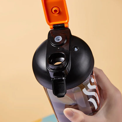 LUSQI 1PC 750ML Double Drink Shaker Water Bottle Protein Powder Shaker Mixing Cup For Fitness Gym Shaker Portable Water Bottle