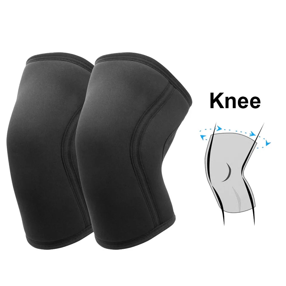 AOLIKES 1 Pair 7MM Knee Sleeves Support Injury Recovery - Neoprene Knee Brace Knee Support for Squats, Running & Gym Workout