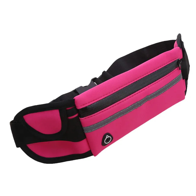 Sport Running Waist Bag For Women Men Comfortable Gym Fanny Bag Safty Tape Cycling Phone Case Running Belt