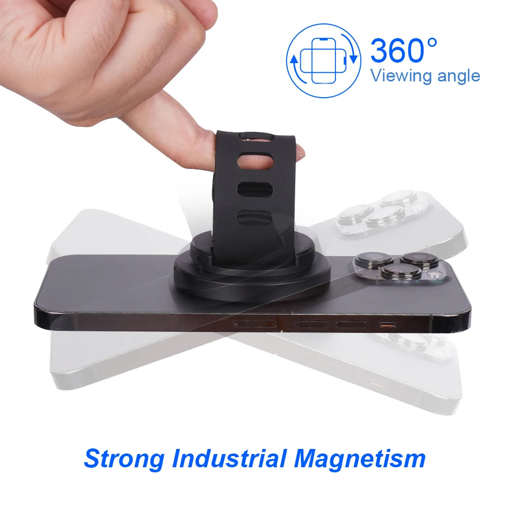 Tenmtoo Magnetic Phone Grip for MagSafe Adjustable Strap Gym Phone Ring Holder Compatible with iPhone 14 Pro 13 12 Smartphones