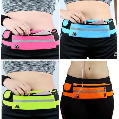 Sport Running Waist Bag For Women Men Comfortable Gym Fanny Bag Safty Tape Cycling Phone Case Running Belt