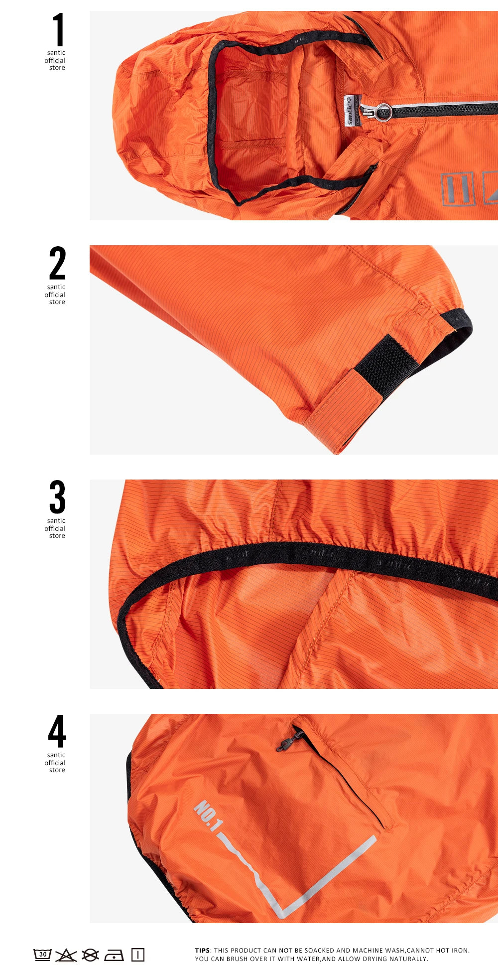Santic Cycling Jackets Summer Bicycle Jackets Windbreaker  Riding Outdoor Sunscreen Riding Equipment