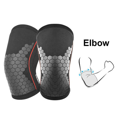 AOLIKES 1 Pair 7MM Knee Sleeves Support Injury Recovery - Neoprene Knee Brace Knee Support for Squats, Running & Gym Workout
