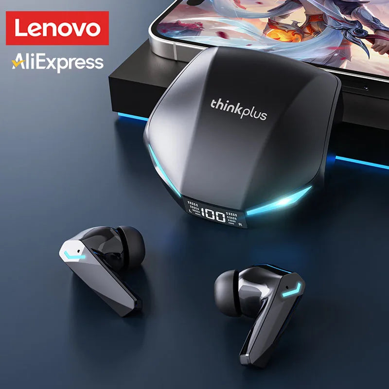 Original Lenovo XT53 Earphone Wireless Upgrade Bluetooth 5.4 Headphones Noise Reduction LED Earbuds Low Latency Gaming Headset