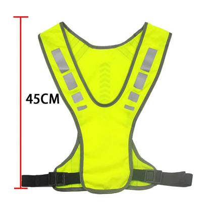 Cycling Reflective Vest High Visibility Safe Jacket for Night Riding Running Jogging Cycling Motorcycle Outdoor Sports Waistcoat