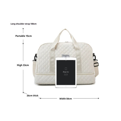 Large Capacity Gym Bag, Handbag - Fashionable and Practical Compartment Design, Suitable for Gym,Yoga and Shoulder Bag for Women