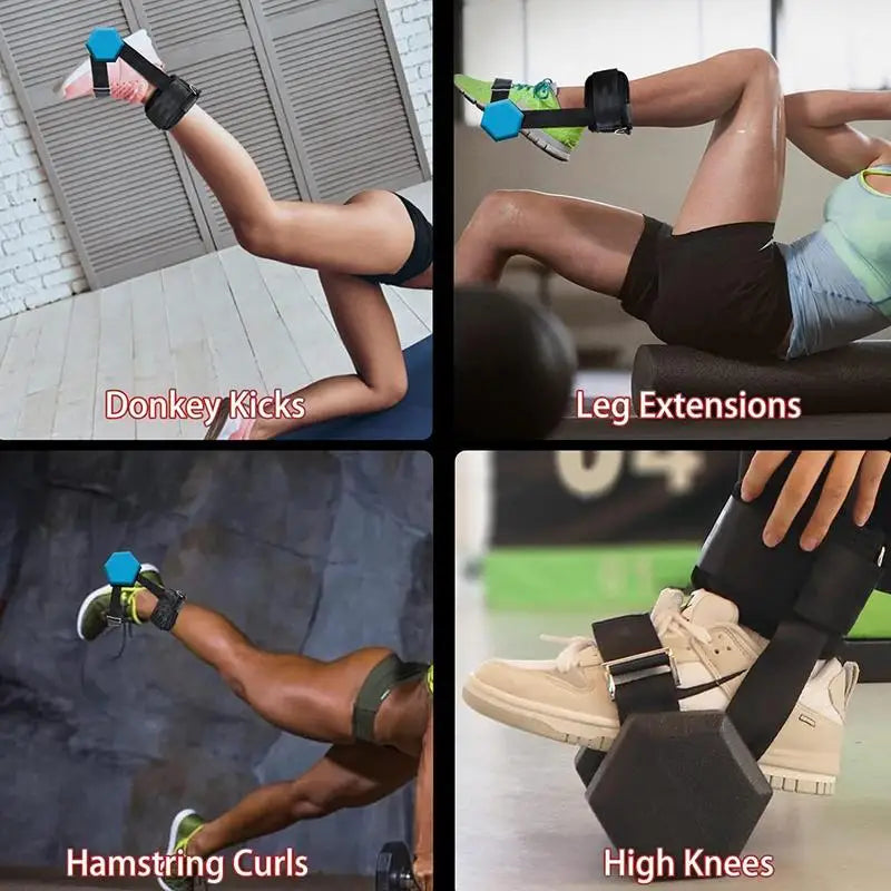 Dumbbell Ankle Strap Adjustable Ankle Weights Strap For Men Adjustable Weight Dumbbell Ankle Straps Portable Ankle Straps Legs