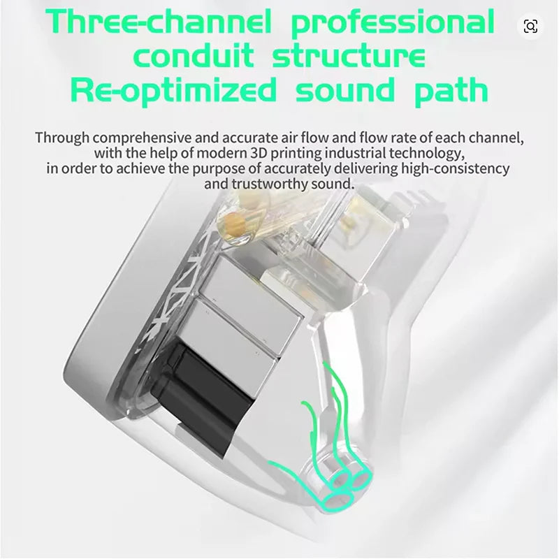 KZ AS16 Pro In Ear Earphones 16BA Balanced Armature HIFI Bass Monitor Headphones Noise Cancelling Earbuds Sport Headset