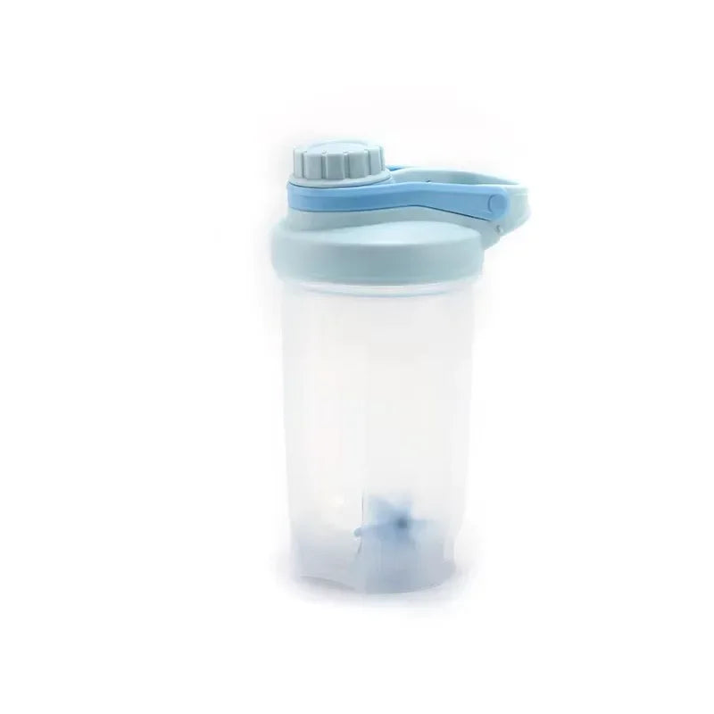 1PC Korean Style Leakproof Portable Shaker Bottle for Protein Milkshake Mixing Sports Water Cup Gym Fitness Gear Accessories