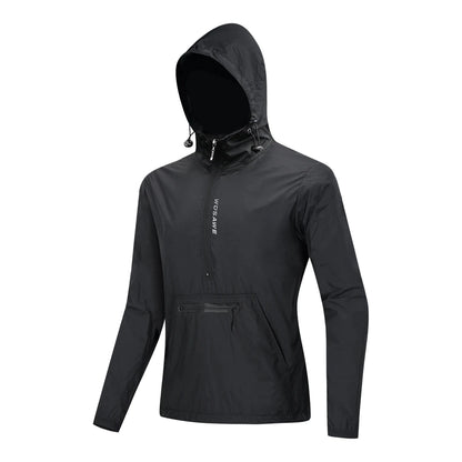 WOSAWE Men Running Jacket Reflective Windproof Waterproof Mountain Bike MTB Wind Coat Riding Bicycle Cycling Windbreaker