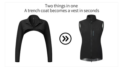 WOSAWE Windproof & Waterproof Reflective Cycling Jacket