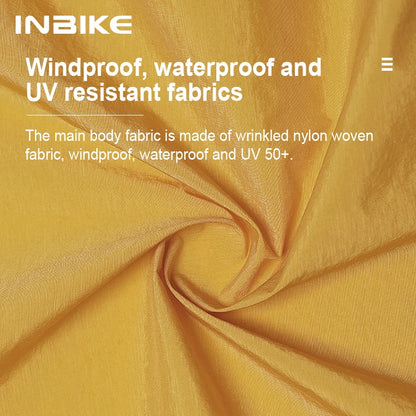 INBIKE Women's Windbreaker Cycling Lightweight Waterproof MTB Clothing for Running Road Bike Biking Top Jacket Clothes Quick Dry