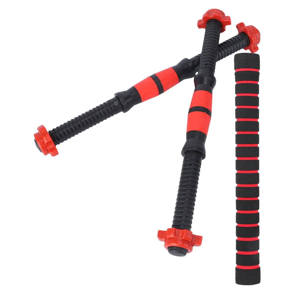 1 set Dumbbell Bar 40cm Steel PVC Material Non Slip Handle Durable Practical Weightlifting Equipment Rod Connection System