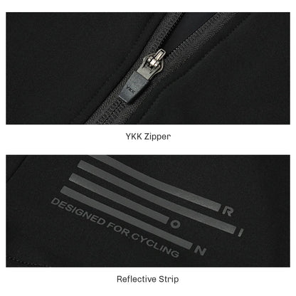 RION Winter Man Cycling Jersey MTB Jerseys Road Bike Shirts  Bicycle Clothing Long Sleeve Motorcross T-Shirt Windbreaker Fleece