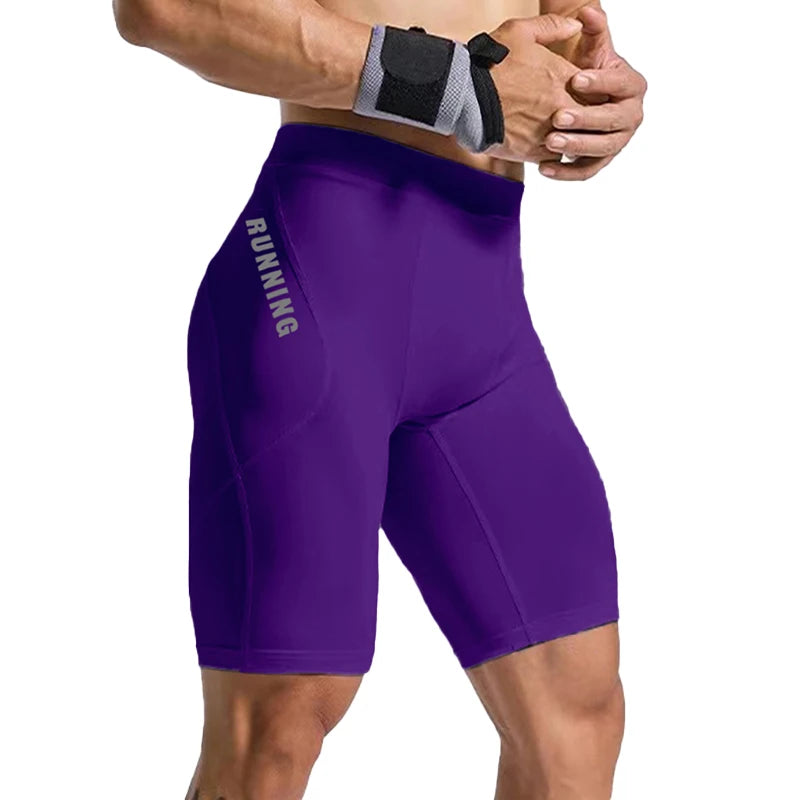 Men's Bodybuilding Shorts Gym Running Leggings Male Joggings Elastic Compressions Sweatpant Football Basketball Tights Trousers