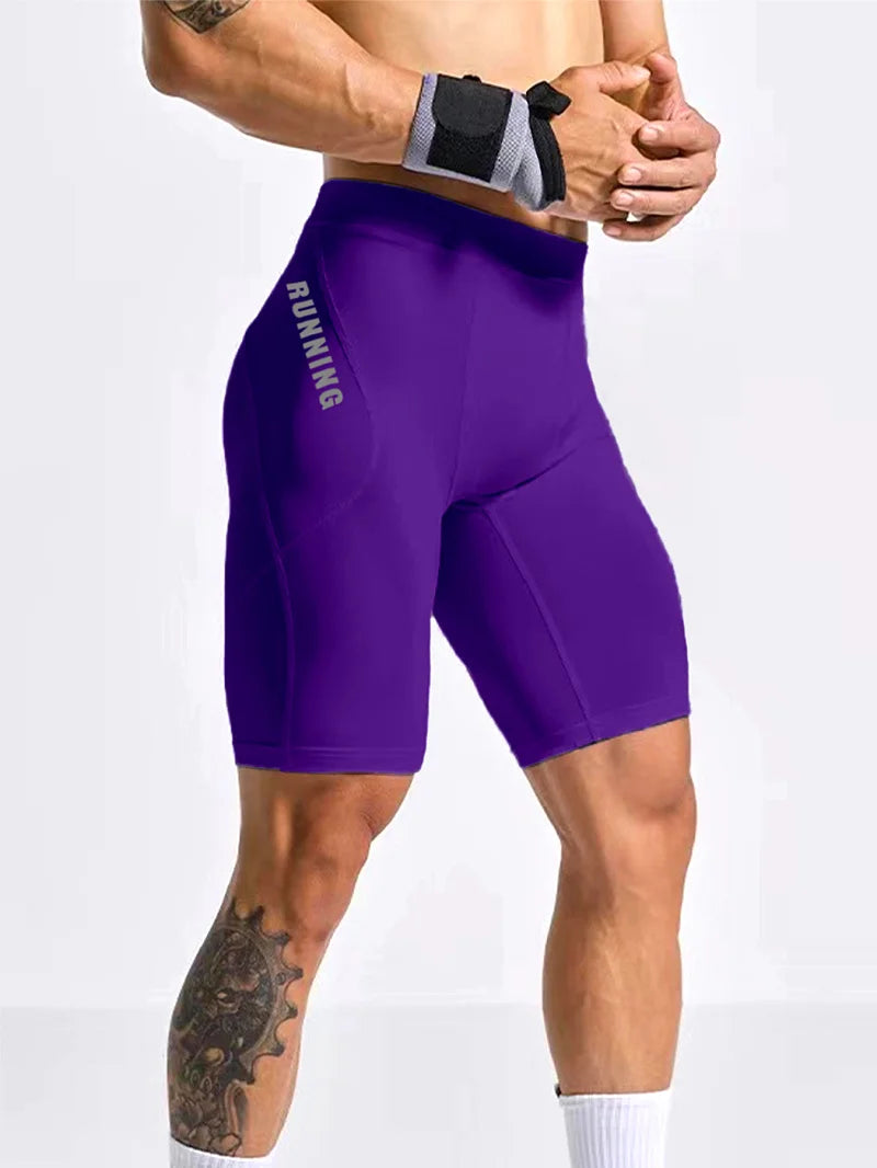 Men's Bodybuilding Shorts Gym Running Leggings Male Joggings Elastic Compressions Sweatpant Football Basketball Tights Trousers