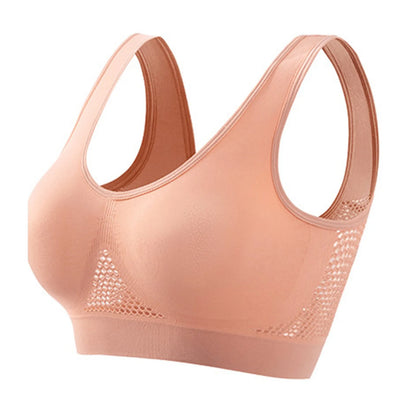 S-4XL Women Yoga Sport Bra Breathable Fitness Running Active Vest Padded Crop Tops Underwear gym Yoga top bras
