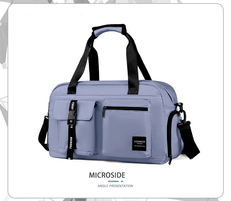 Large Fitness Bag Sports Handbag Women Dry Wet Shoes Pocket Single Shoulder Crossbody Swimming Yoga Gym Travel Backpack Duffel