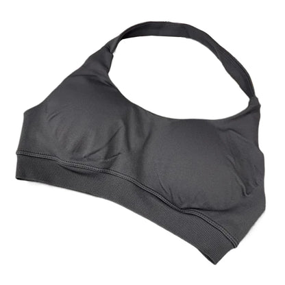 High Support Sports Bra Women Halter Seamless Yoga Bra Padded Backless Sports Bras Gym Crop Top Push Up Workout Yoga Tops Woman