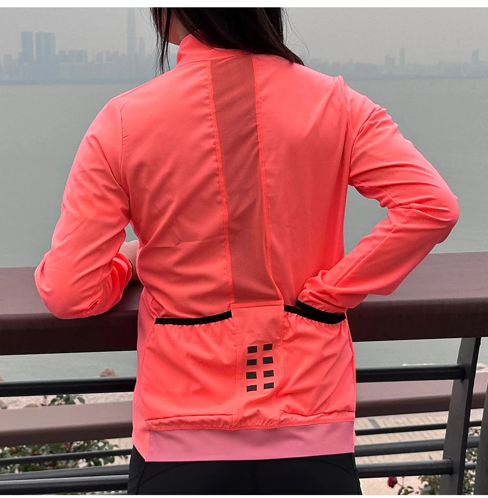WOSAWE Cycling Team Ultralight MTB Bike Jackets Casual Women's Windbreaker Anti-UV Riding Jacket Bicycle Clothing