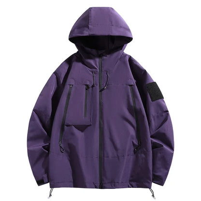 EU Size Korean Hiking Jackets Waterproof Coat Men Women Hooded Windbreaker Camping Fishing Cycling Fitness Camping Jackets