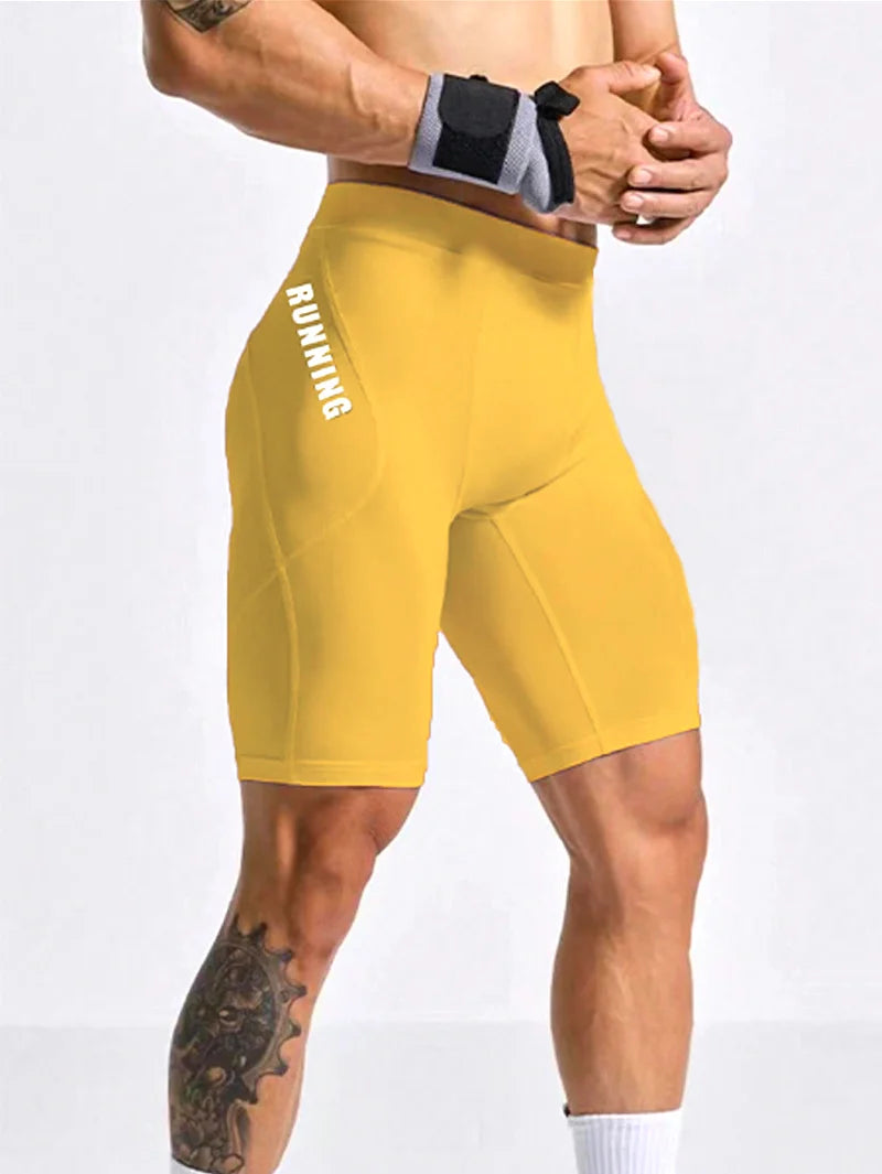 Men's Bodybuilding Shorts Gym Running Leggings Male Joggings Elastic Compressions Sweatpant Football Basketball Tights Trousers