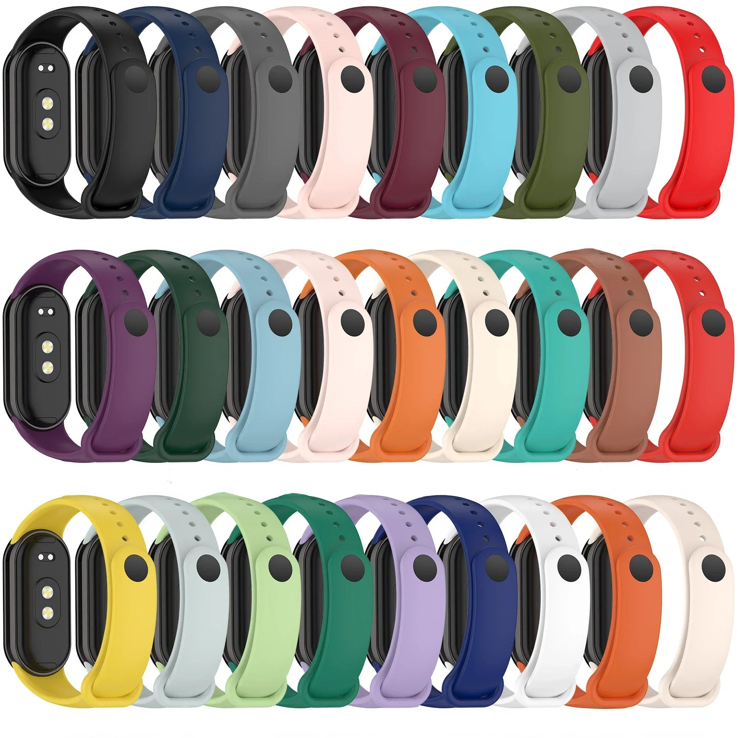 Soft Official Silicone Strap for Xiaomi Mi Band 10 Sports Smart Bracelet Wristband Mi Band 8 9 Replacement Band Accessories Belt