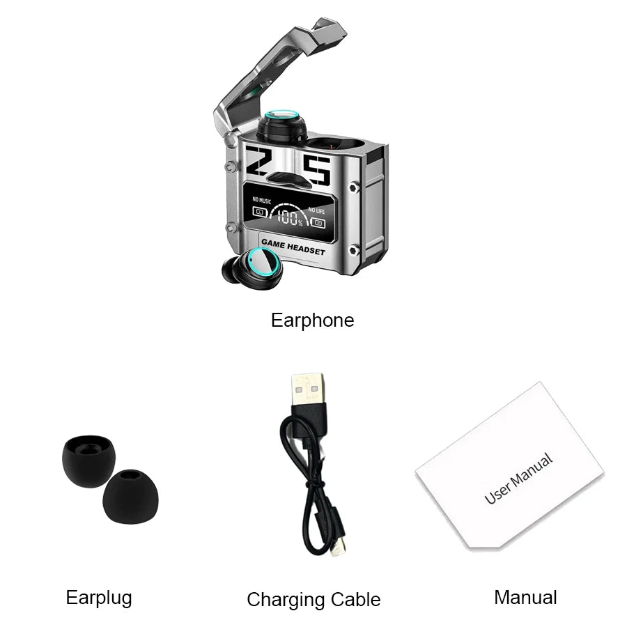 Original M25 TWS Wireless Headphones Earphones Bluetooth Touch Control Noise Reduction Stereo Earbuds Headsets for Smartphone