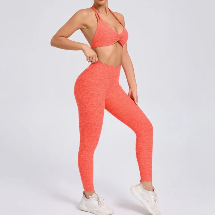 Sexy 2PCS Yoga Set Gym Suits with Shorts Crop Top Sports Bra Women Tracksuit Shorts 2 Pieces Running Clothing Fitness Clothing