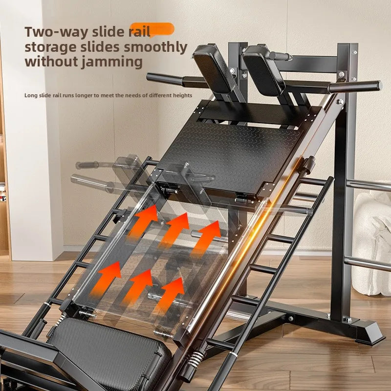 Gym Fitness Equipment Inverted Reverse Pedal Machine 45 Degree Leg Press Hack Squat Combo